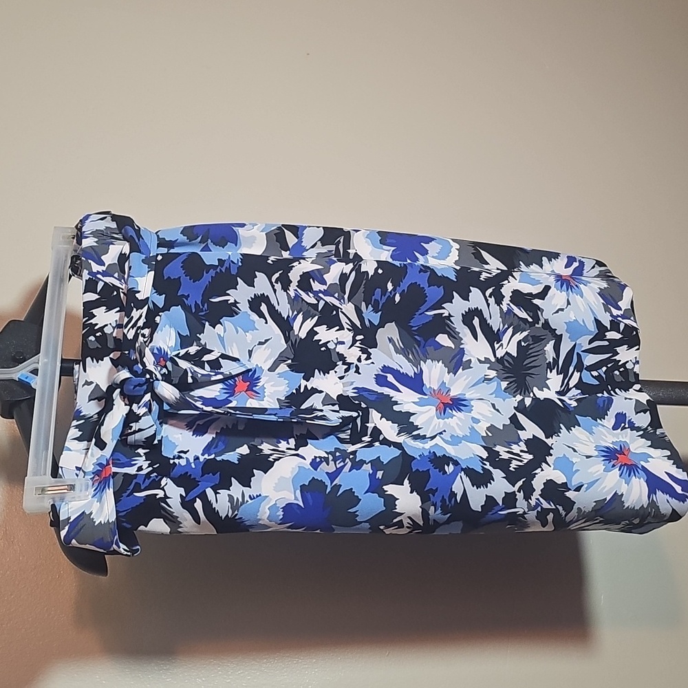 Lane Bryant Floral Skirt - Blue and Black